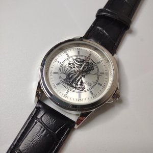 In God We Trust Silver Tone And Black Band Watch